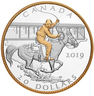 2019 1oz $20 CALGARY STAMPEDE: VICTORY STAMPEDE FINE SILVER COIN