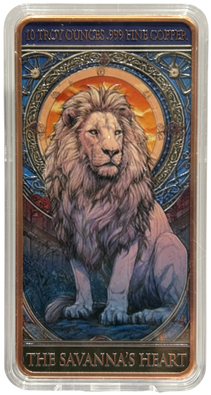 10oz THE SAVANNA'S HEART FINE COPPER BAR