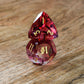 STRAWBERRY MULTIFACETED GLASS DICE SET