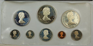 1974 CAYMAN ISLAND PROOF SET (8 COINS)
