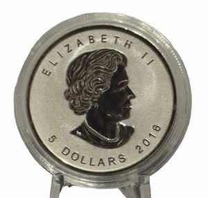 E-TRANSFER ONLY - 2016 1oz $5 SILVER MAPLE LEAF PRIVY MARK: TANK BULLION COIN