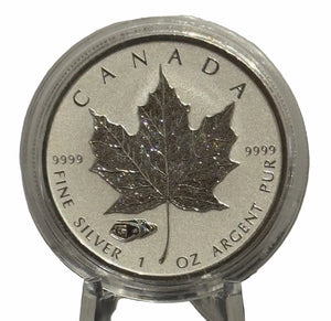 E-TRANSFER ONLY - 2016 1oz $5 SILVER MAPLE LEAF PRIVY MARK: TANK BULLION COIN