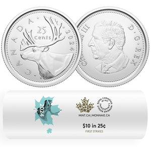 2024 25-CENT CARIBOU SPECIAL WRAP ROLL