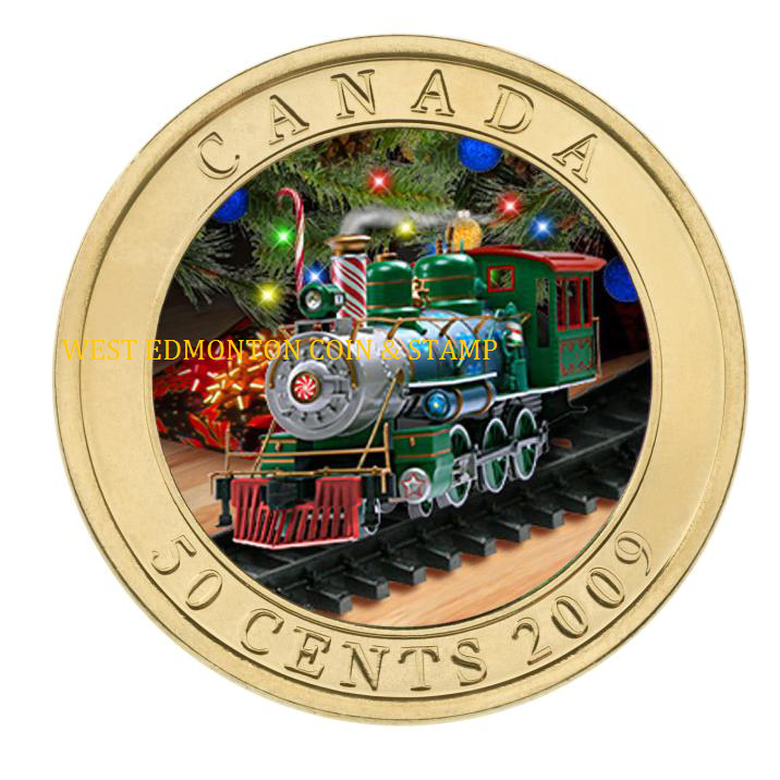 SALE - 2009 50-CENT COIN - HOLIDAY TOY TRAIN (NO SLEEVE)