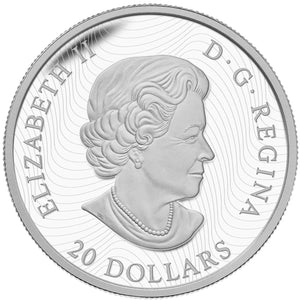 SALE - 2016 1oz $20 CANADIAN LANDSCAPE SERIES - THE ROCKIES FINE SILVER COIN