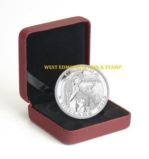 2013 $5 TRADITION OF HUNTING: DEER FINE SILVER COIN