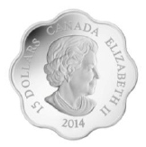 2014 $15 LUNAR YEAR OF THE HORSE - LOTUS - FINE SILVER COIN