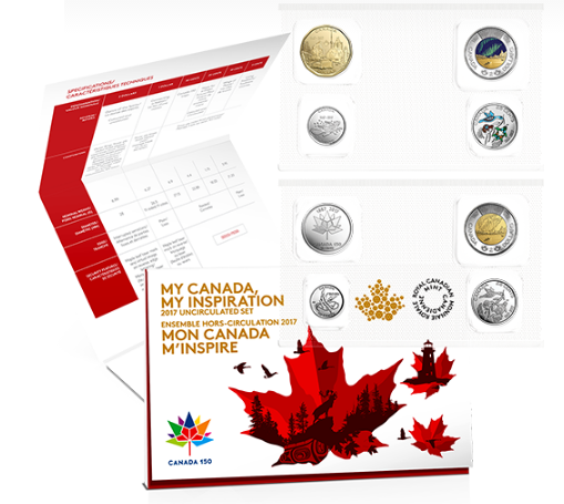 2017 MY CANADA, MY INSPIRATION UNCIRCULATED 8-COIN SET