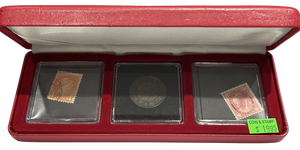 [AUCTION ONLY] 1901 ONE CENT COIN AND STAMP SET