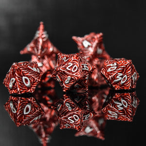 VORTEX WARP METAL DICE SET - RED