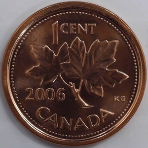 2006 NO P NON MAGNETIC 1-CENT WRAP ROLL