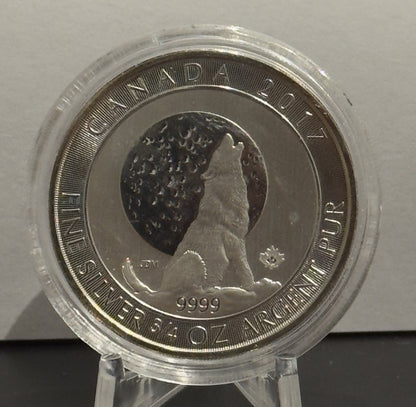 E-TRANSFER ONLY - 2017 $2 WOLF CANADA BULLION COIN