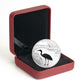 2017 $30 ENDANGERED ANIMAL CUTOUT: WHOOPING CRANE FINE SILVER COIN (1.8oz)