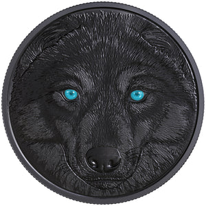 2017 $15 IN THE EYES OF THE WOLF FINE SILVER COIN