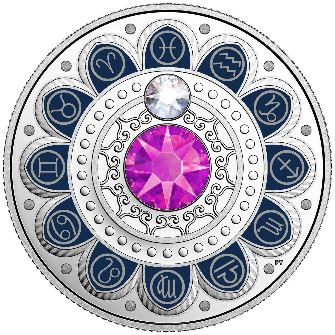 2017 1/4oz $3 ZODIAC SERIES: PISCES FINE SILVER COIN