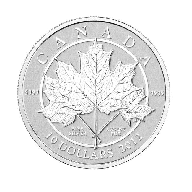 SALE - 2012 1/2oz $10 MAPLE LEAF FOREVER FINE SILVER COIN  (NO BEAUTY BOX)