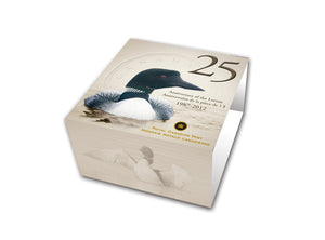 2012 1oz FINE SILVER COLOURIZED COIN - TWO LOONS