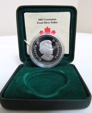 2003 PROOF COMMEMORATIVE SILVER DOLLAR - SPECIAL EDITION - QUEEN'S CORONATION