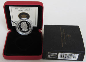 2004 STERLING SILVER OLYMPIC LUCKY LOONIE