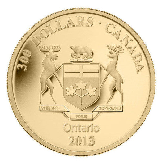 E-TRANSFER ONLY - 2013 14-KARAT GOLD COIN - ONTARIO COAT OF ARMS
