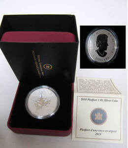 2010 $5 PIEDFORT 1OZ. PURE SILVER $5 COIN