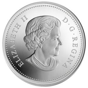 2011 1oz $20 COLOURED SILVER COIN - WILD ROSE