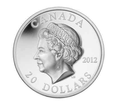 2012 $20 - QUEEN DIAMOND JUBILEE - PORTRAIT IN ULTRA HIGH RELIEF - FINE SILVER COIN