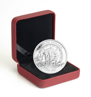 2013 $1 - 100TH ANNIVERSARY OF THE CANADIAN ARCTIC EXPEDITION - BRILLIANT FINE SILVER COIN