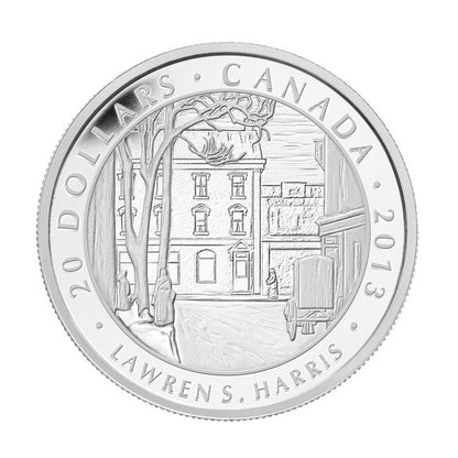 SALE - 2013 1oz $20 GROUP OF SEVEN COIN - LAWREN S. HARRIS, TORONTO STREET WINTER MORNING FINE SILVER COIN