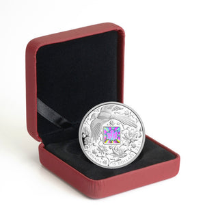 2011 1oz $15 HOLOGRAM COIN -  MAPLE OF HAPPINESS FINE SILVER COIN