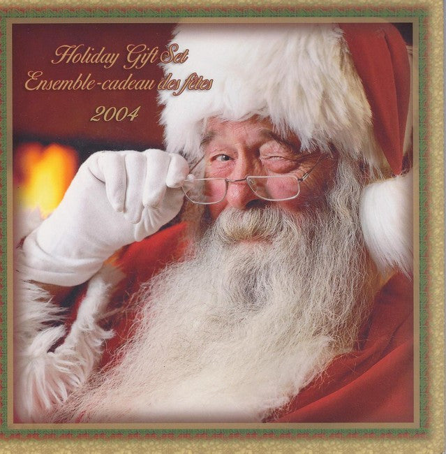 2004 HOLIDAY GIFT SET - COLOURIZED SANTA CLAUS QUARTER - FIRST IN SERIES