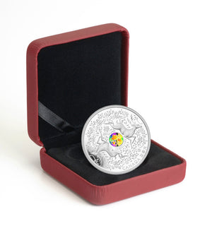 2012 1oz $15 - MAPLE OF GOOD FORTUNE - FINE SILVER COIN