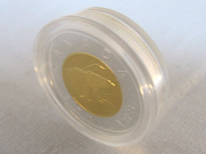 1996 $2 CANADIAN PIEDFORT TOONIE & 2 UNCUT BRX BANKNOTE SET