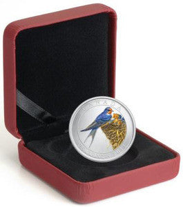 2011 25-CENT COLOURZED COIN - BARN SWALLOW