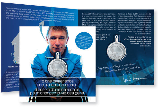 2011 - RICK HANSEN 25TH ANNIVERSARY RELAY MEDALLION