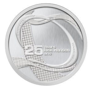 2011 - RICK HANSEN 25TH ANNIVERSARY RELAY MEDALLION