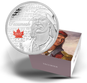 2012 1/4oz $4 TECUMSEH - FINE SILVER COIN