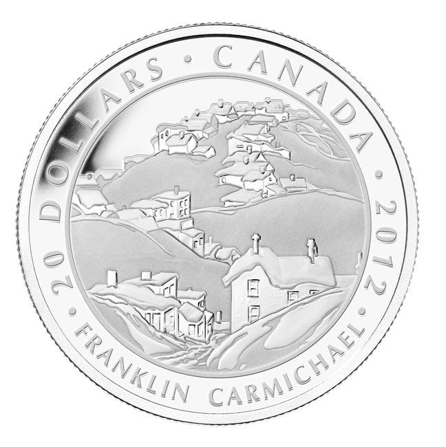 2012 1oz $20 - FRANKLIN CARMICHAEL - FINE SILVER COIN