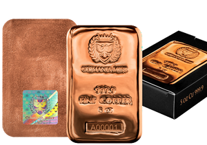 5oz GERMANIA MINT PURE COPPER BAR