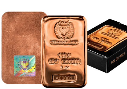 5oz GERMANIA MINT PURE COPPER BAR