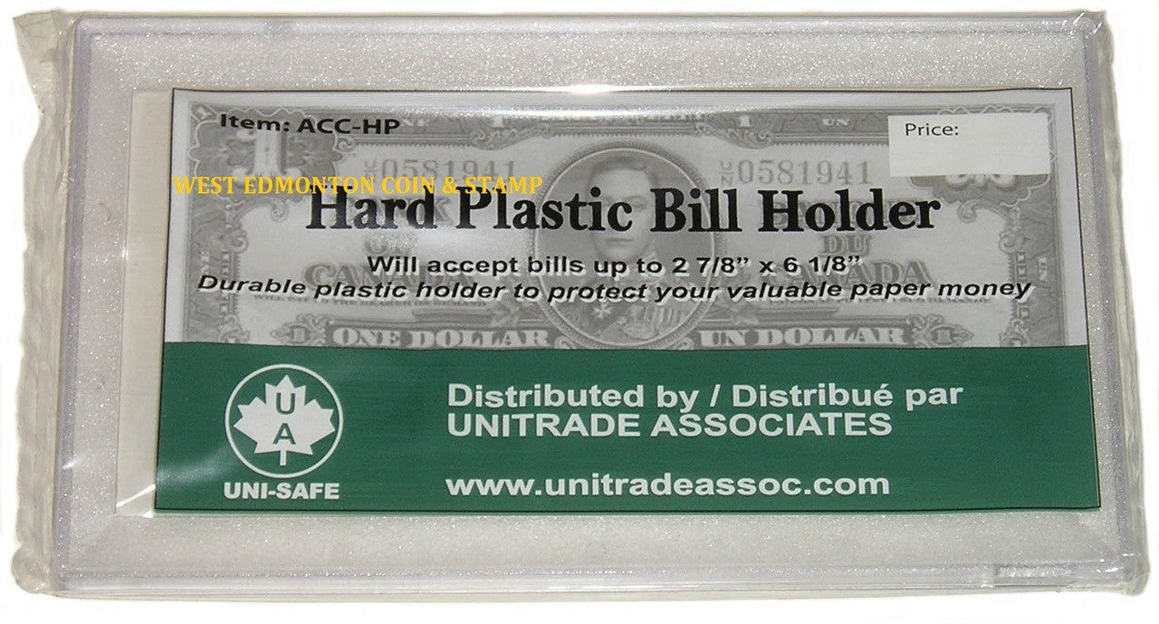 UNI-SAFE - HARD PLASTIC BILL HOLDER