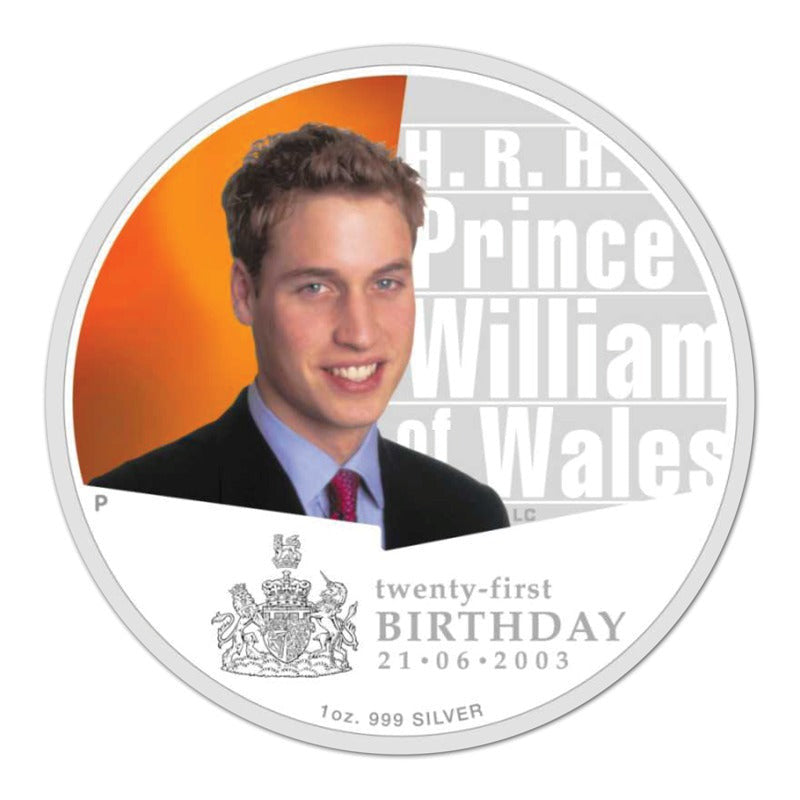 SALE - 2003 - H.R.H. PRINCE WILLIAM OF WALES 21ST BIRTHDAY (NO SLEEVE)