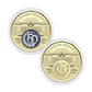 2025 150TH ANNIV OF THE SUPREME COURT OF CANADA IN CARDBOARD 2X2 COLOURED/UNCOLOURED LOONIE (2 PACK)