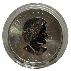 E-TRANSFER ONLY - 2015 1 1/2oz $8 SILVER MAPLE LEAF BULLION COIN