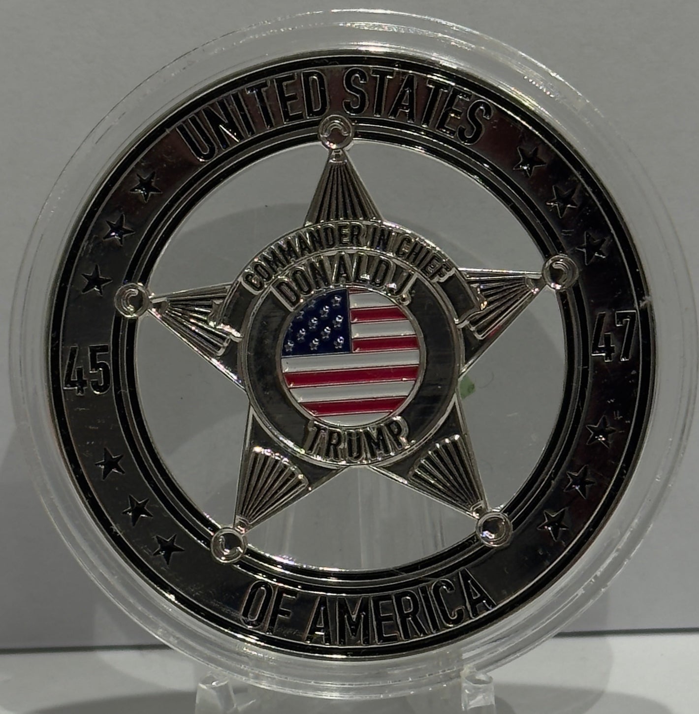 COMMANDER IN CHIEF DONALD J BADGE MEDAL