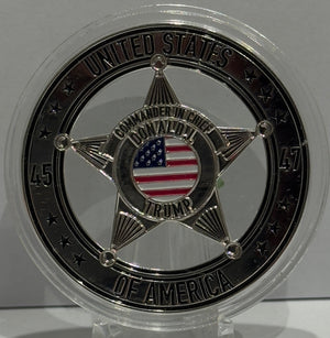 COMMANDER IN CHIEF DONALD J BADGE MEDAL