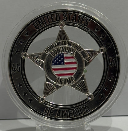 COMMANDER IN CHIEF DONALD J BADGE MEDAL