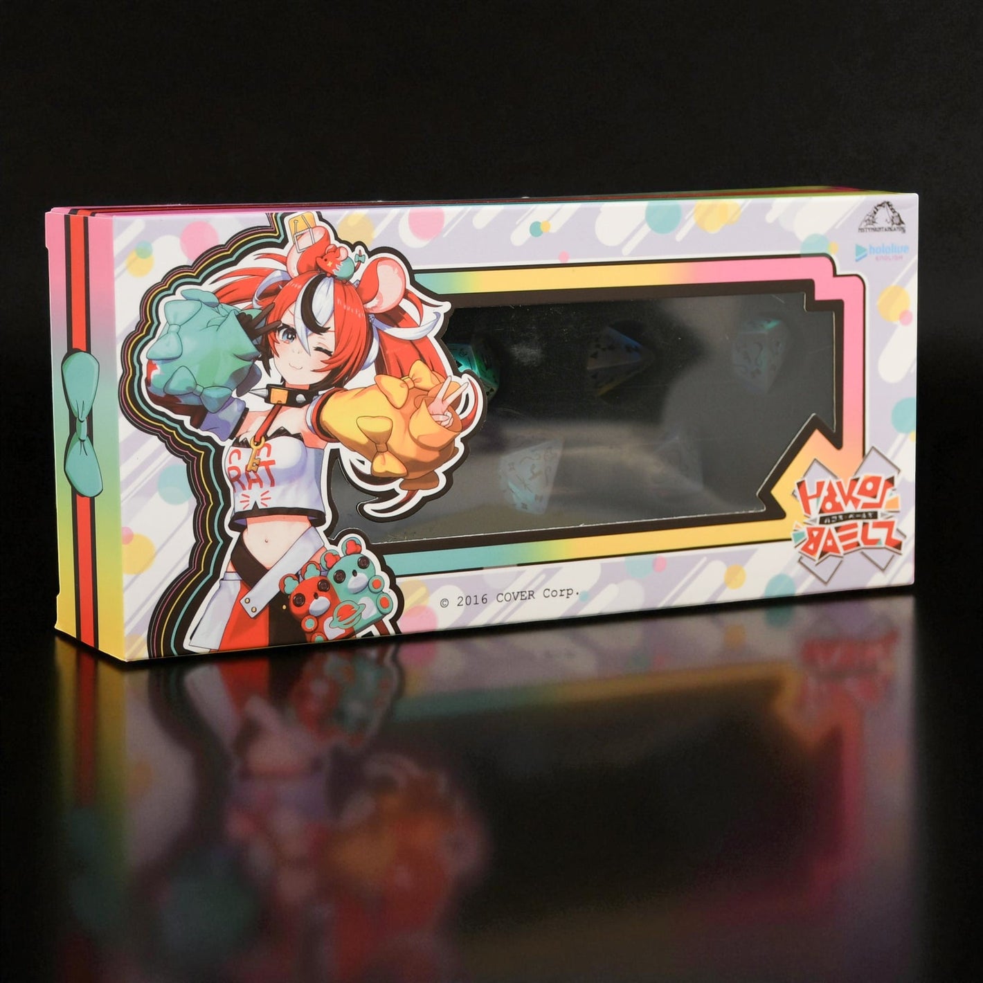 HAKOS BAELZ | FROSTED GLASS DICE SET | HOLOLIVE X MMG EXCLUSIVE