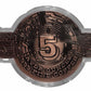 5oz BITCOIN SHAPED COLOURIZED COPPER ROUND