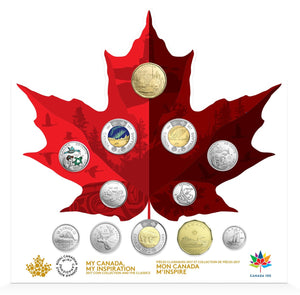 2017 CANADA 150 CIRCULATION 12-COIN COLLECTION SET